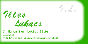 illes lukacs business card